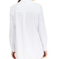 Alfani Women's Long Sleeve Knit Button Front Top White Size Petite S