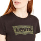 Levi's Women's Perfect Camo Batwing Logo T-Shirt Black Size XX-Large