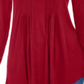 Style & Co Women's Long Sleeve Pintuck Top Red Size M