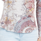 Style & Co Women's Printed Knit Top Gray Size Large