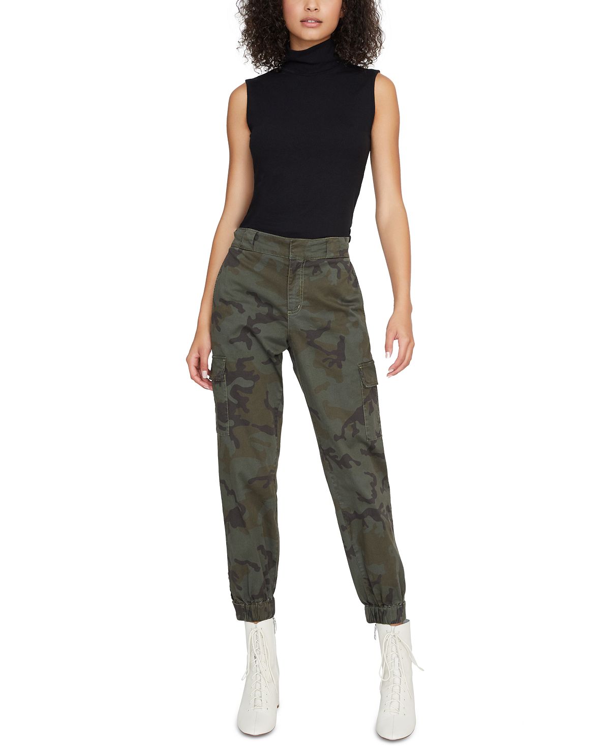 Sanctuary Women's Commander Cargo Jogger Pants Green Size 28