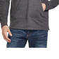 Weatherproof Vintage Men's Textured Button up Hoodie Gray Size L
