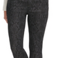 DKNY Women's Snakeskin Print Skinny Stretch Jeans Black Size 29X26