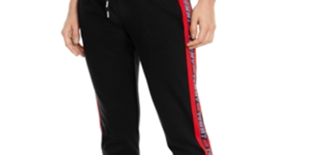 Tommy Hilfiger Women's Printed Lounge Pants Black Size XX-Large