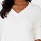 Karen Scott Women's Basket Stitch Sweater White Size X-Large