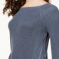 INC International Concepts Women's Side Zip Pullover Sweater Blue Size Large