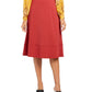 Alfani Women's Seaa Line MIDI Skirt Red Size 4