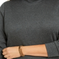 Karen Scott Women's Cotton Mock Neck Sweater Gray Size 1X