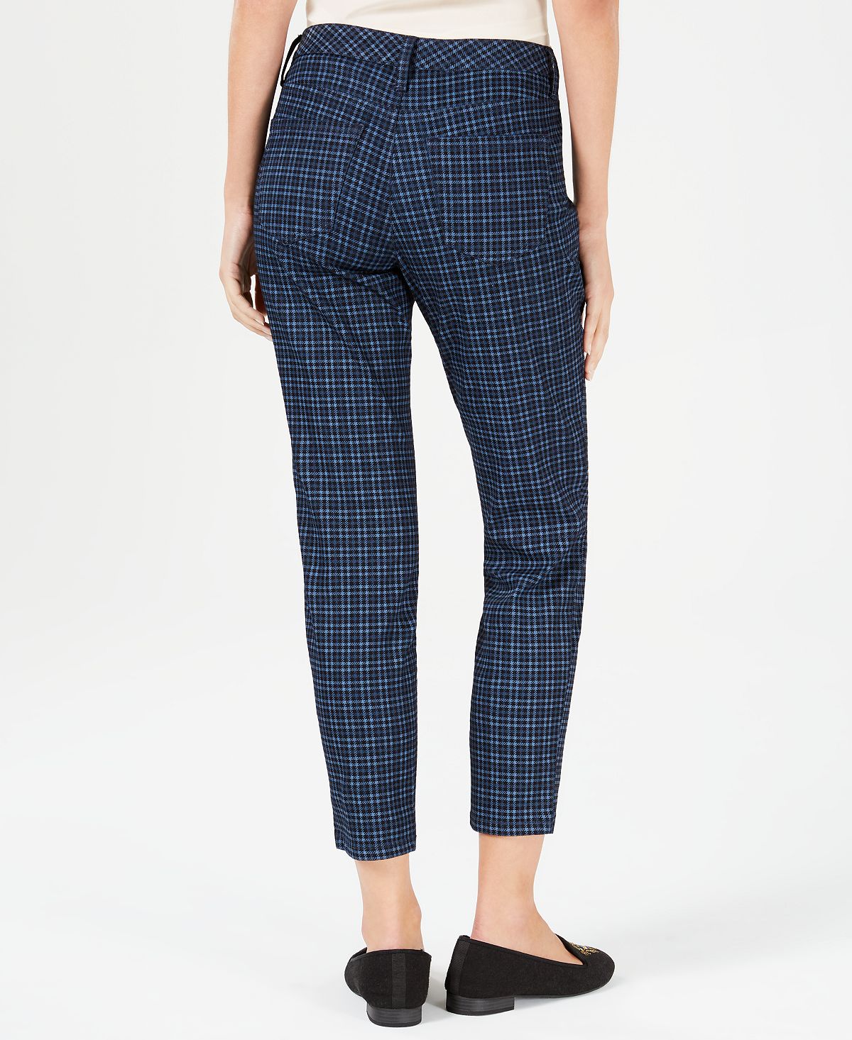 Charter Club Women's Bristol Printed Ankle Jeans Blue Size 8