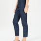 Charter Club Women's Bristol Printed Ankle Jeans Blue Size 8