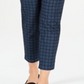 Charter Club Women's Bristol Printed Ankle Jeans Blue Size 8