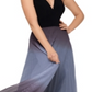 Betsy & Adam Women's Glitter Ombre Full Length Prom Accordion Pleat Dress Black Size 8