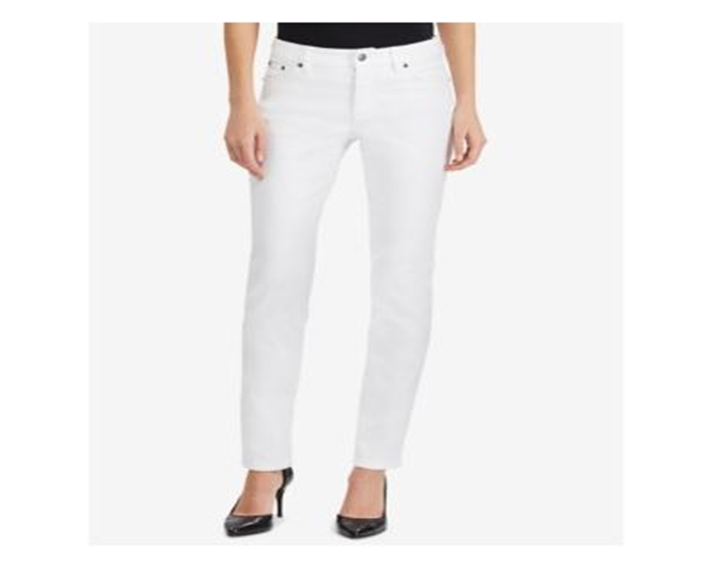 Ralph Lauren Women's Straight Leg Jeans White Size 14