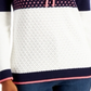 Charter Club Women's Colorblocked Sweater Hoodie Blue Size Petite Medium