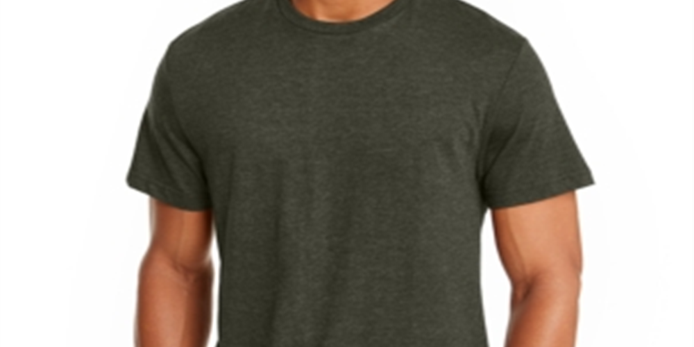 Alfani Men's Crewneck Undershirt Green Size L