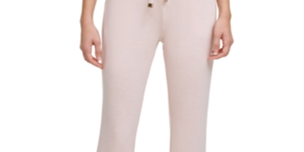 Calvin Klein Women's Jogger Stretch Sweatpants Pink Size X-Small