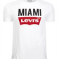 Levi's Men's Miami Logo T-Shirt White Size Medium