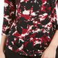 JM Collection Women's Printed 3/4 Sleeve T-Shirt Top Black Size Small