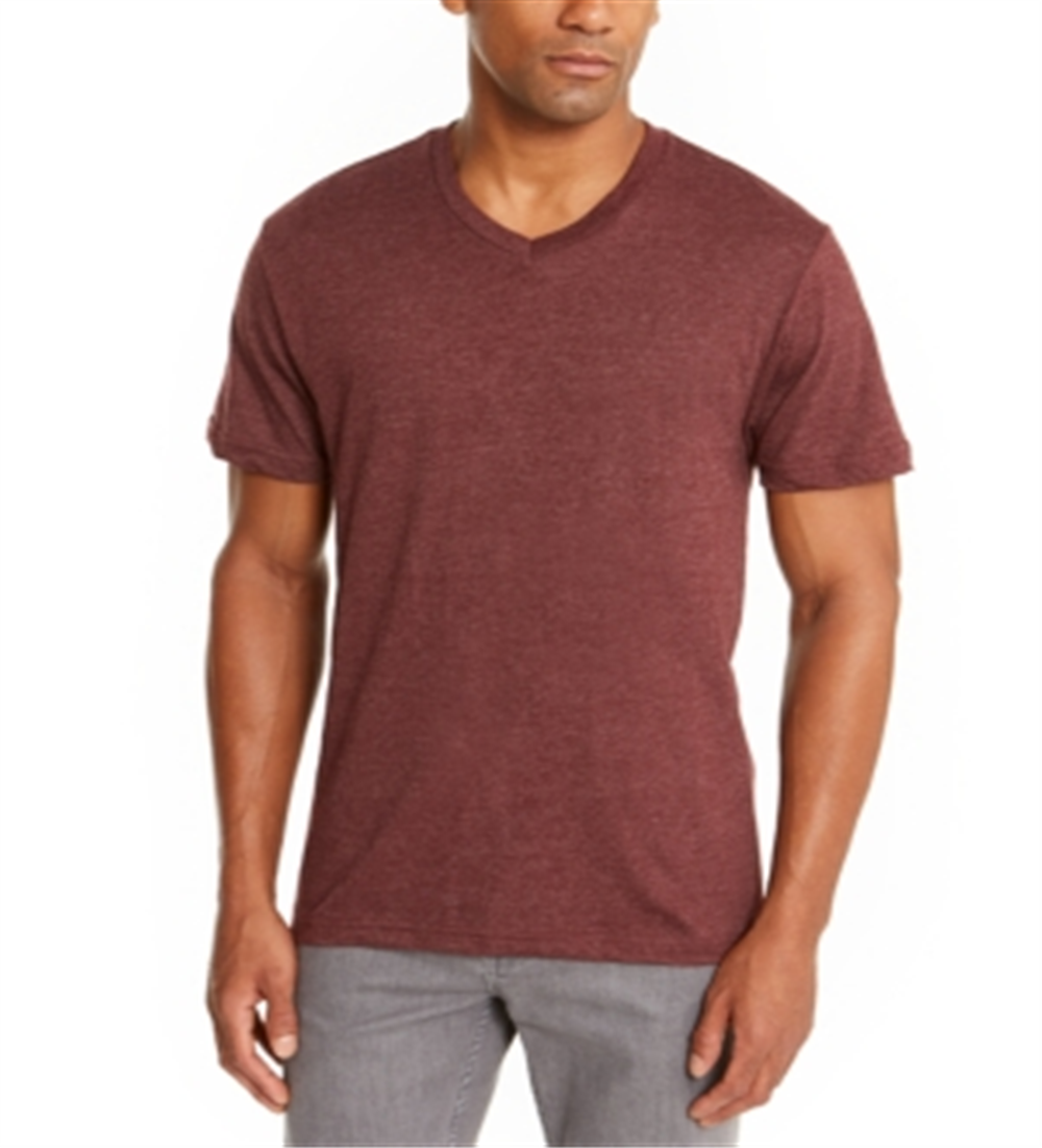 Alfani Men's V Neck Undershirt Burgundy Size 2XL