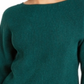 Alfani Women's Metallic Ribbed-Knit Sweater Green Size Small