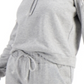 INC International Concepts Women's Cold Shoulder Fringe Hoodie Gray Size Small
