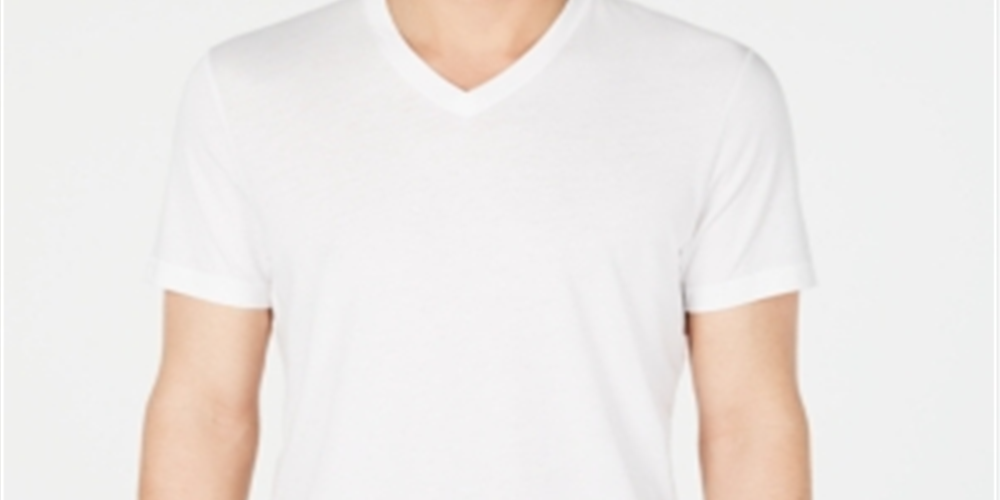 INC International Concepts Men's Short Sleeve Casual Shirt White Size Medium