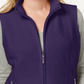 Karen Scott Women's Fleece Zip Front Vest Green Size Petite Small