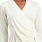 Alfani Women's Wrap-Style Top White Size XX-Large