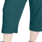 Ideology Women's Plus Ribbed Culottes Color Aquatic Teal Pants Blue Size 3X