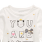 First Impressions Toddler Girl's Cotton Long Sleeve Graphic Print T-Shirt White Size 4T