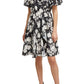 French Connection Women's Short Sleeve Bamba Devore Wrap Dress Black Size 8