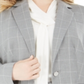 Calvin Klein Women's Plus Suit Separate Business One Button Blazer Gray Size 18W