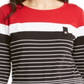 Karen Scott Women's Sport Striped Button-Shoulder Top Red Size XX-Large