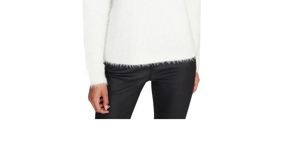 Sanctuary Women's Super Soft Mock Neck Top Black Size 2XS