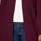 Karen Scott Women's Cable Knit Cardigan Maroon Size S