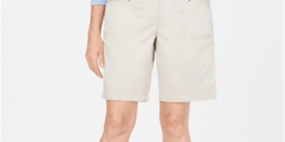 Karen Scott Women's Skimmer Shorts Beige Size 6P