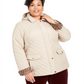 Charter Club Women's Quilted Jacket Brown Size 3X