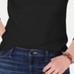 Tommy Hilfiger Women's Cotton Long Sleeve Flag T-Shirt Black Size X-Small