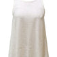 INC International Concepts Women's Cotton Burnout Tank Top White Size Medium