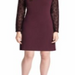 Tommy Hilfiger Women's Lace Sleeve a Line Dress Wine Size 10