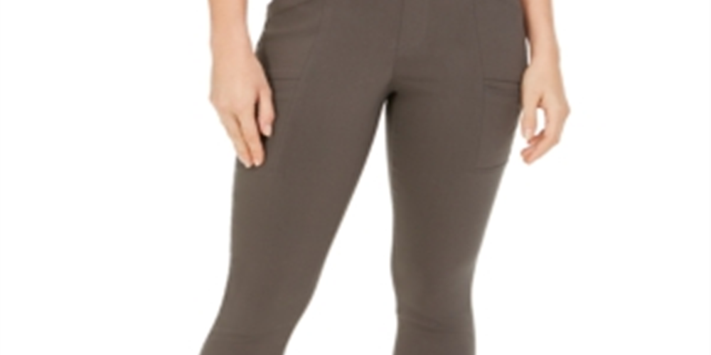 Style & Co Women's Cropped Utility Pants Green Size 6