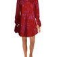Free People Women's Satin Short Mini Dress Red Size X-Small