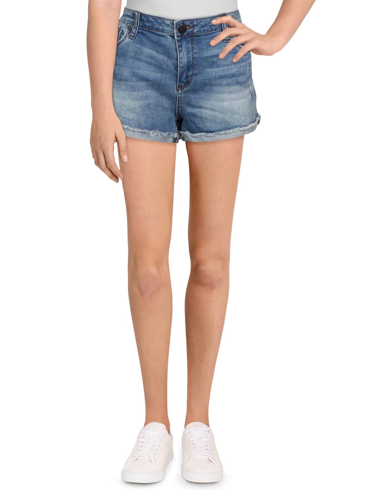 STS Blue Women's Molly Denim Ripped Cutoff Shorts Blue Size 27
