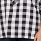 Tommy Hilfiger Women's Check Long Sleeve Button up Top Gray Size 1X