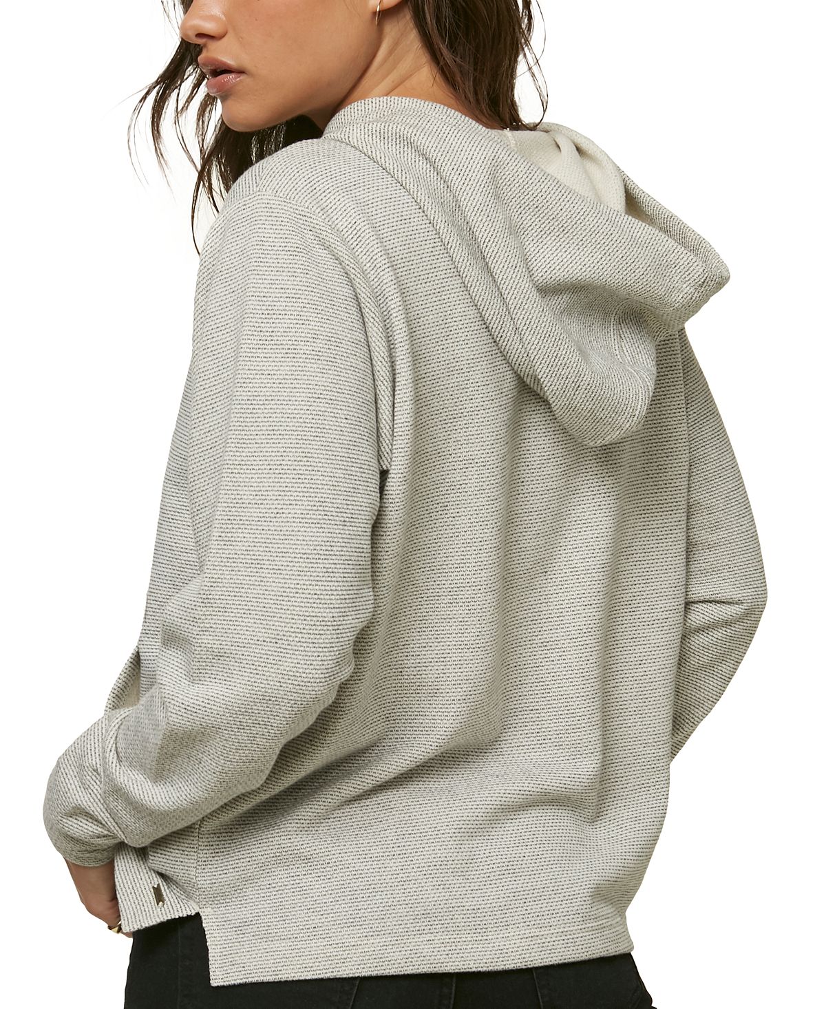 O'Neill Junior's Pineapple Graphic Print Hoodie Gray Size X-Large