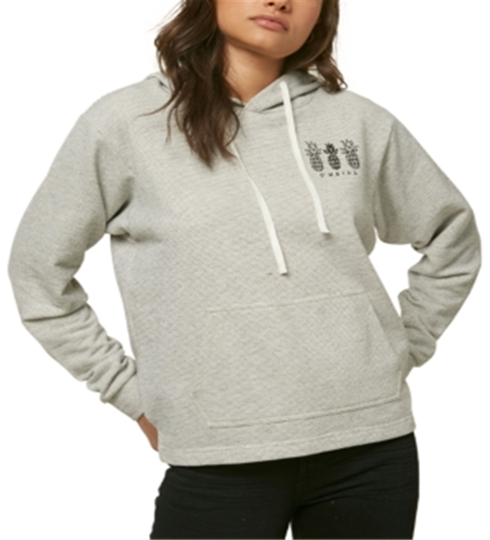 O'Neill Junior's Pineapple Graphic Print Hoodie Gray Size X-Large
