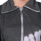 Ideology Women's Funnel-Neck Zip-up Sweatshirt Purple Size M