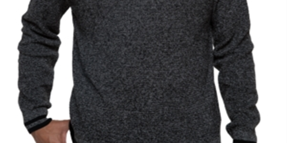 Kenneth Cole Men's Thermal Turtleneck Sweater Black Size M