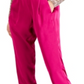 INC International Concepts Women's Satin Straight Tie Hem Stretch Pants Dress Pink Size 0