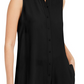 Eileen Fisher System Silk Mandarin-Collar Blouse Bone Brown Size S